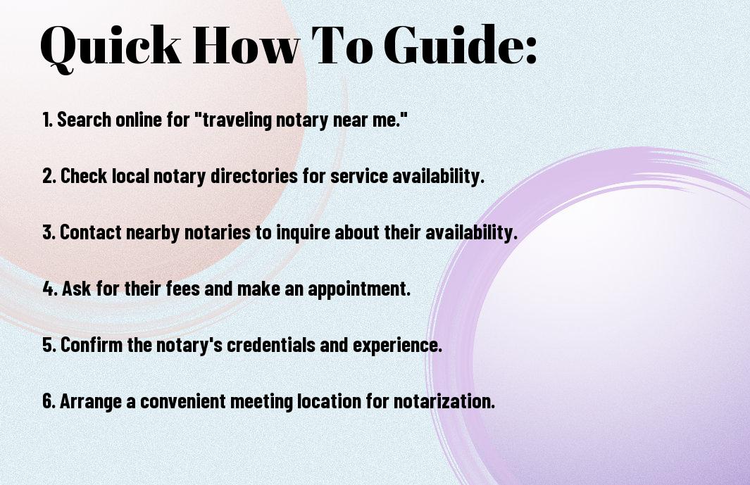traveling and mobile notary in Florida