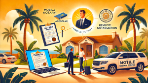 Discover reliable mobile notary services with A Notary On The Go Florida. We offer mobile notary, apostille, and Remote Online Notarization (RON) services to meet all your notarization needs.
