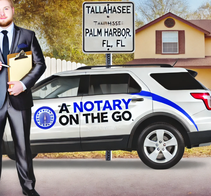 A Notary On The Go Florida: Your Trusted Mobile Notary in Tallahassee and Palm Harbor